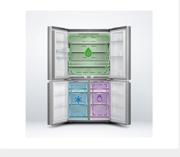 Hisense Refrigerator silver 4 doors With Water RQ749N4ASU (4)