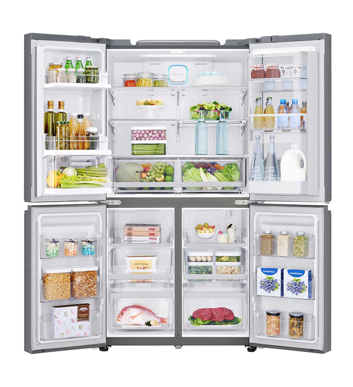 LG Refrigerator, 4 doors, Noble Steel, Inverter.GRB-274PNC - RA Home Store